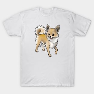 Dog - Chihuahua - Long Haired - Fawn T-Shirt